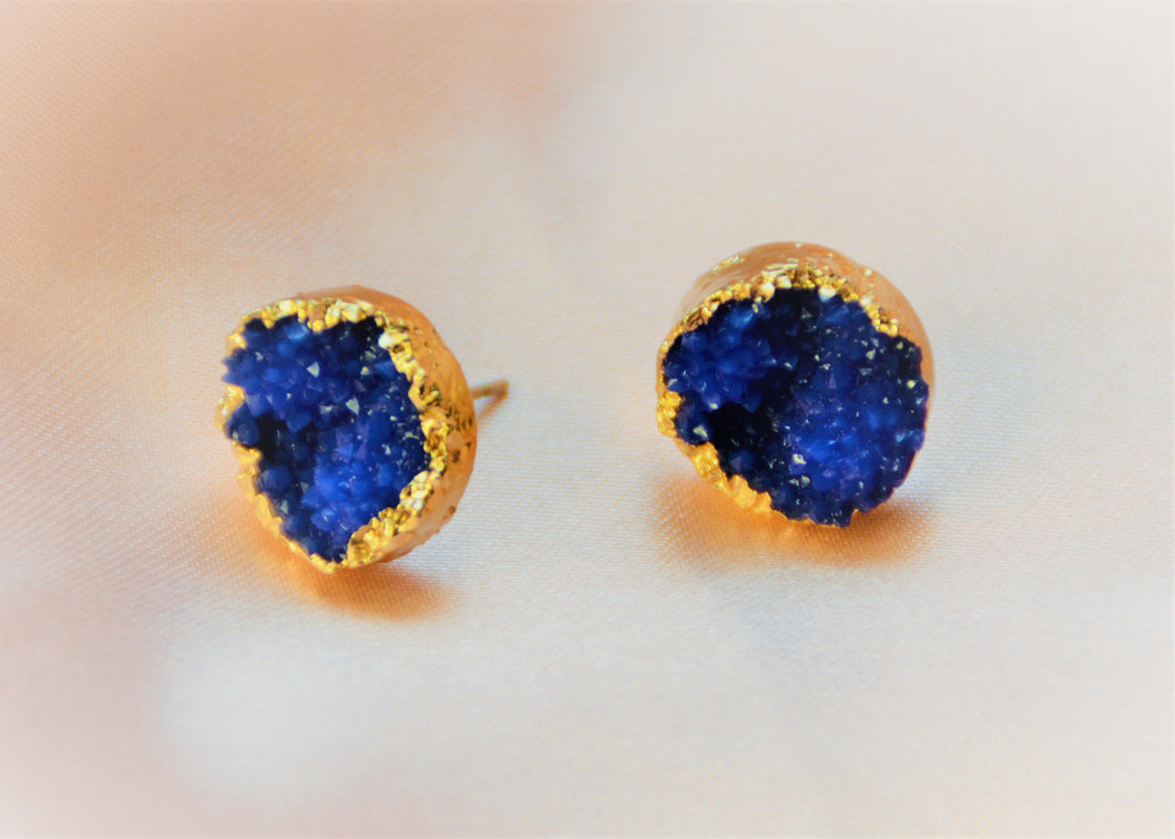Regalia Blue Quartz Stone Earrings